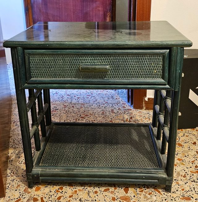 Dormitorio mimbre precioso. 