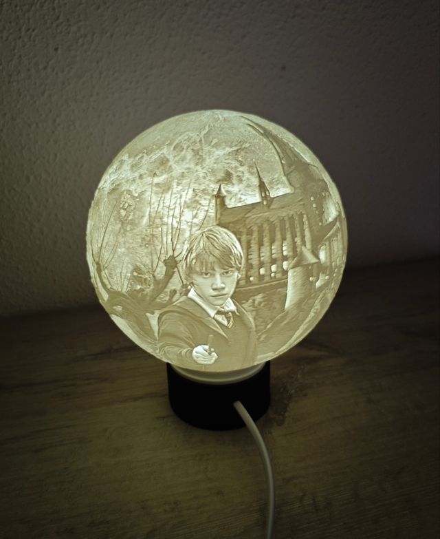 Lámpara regalo Comunión Litofania Harry Potter