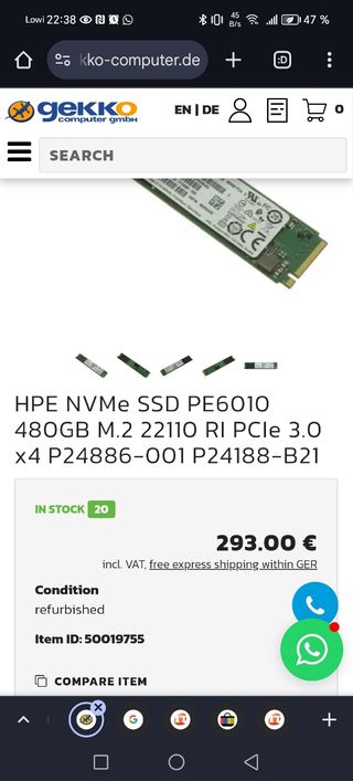 SSD NVME M2 22110 gama profesional
