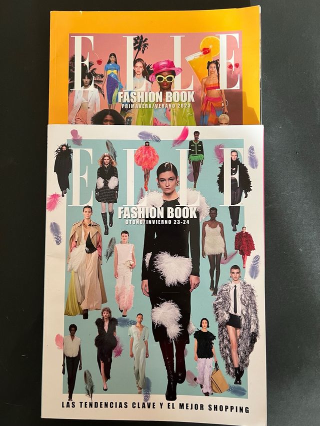 Lote de 3 revistas Elle Fashion Books