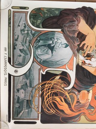 Poster liberty ‘Bieres de La Meuse’ di Mucha