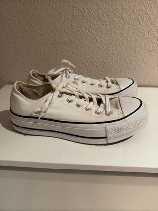 Converse platafotma talla 39 