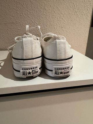 Converse platafotma talla 39 