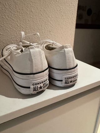 Converse platafotma talla 39 