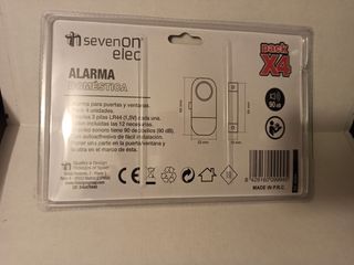 Alarma de puertas y ventanas.