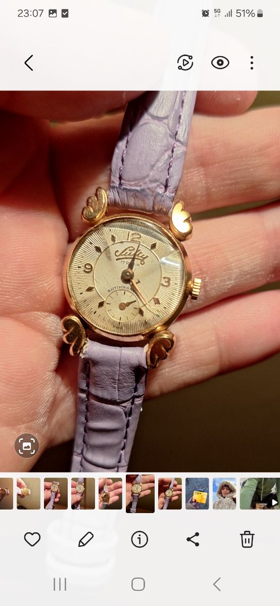RELOJ SUIZO MUJER SULLY ORO 18K VINTAGE