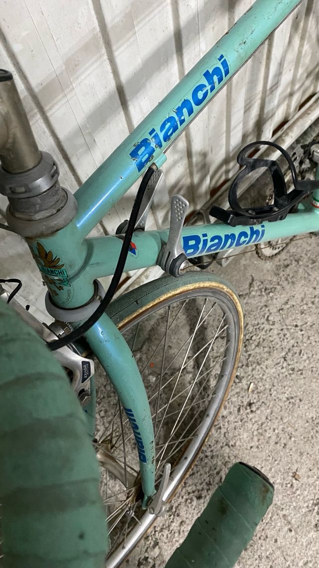 Bicicleta carretera bianchi antigua niño
