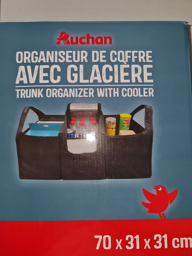 Organizador de coche con zona aislada como neverit