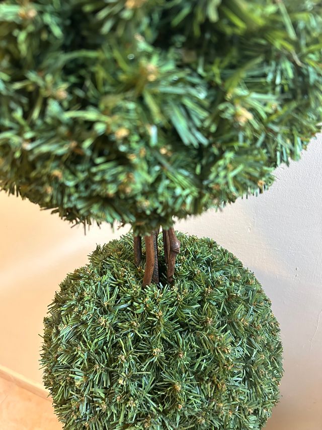 Planta artificial topiario de tres bolas