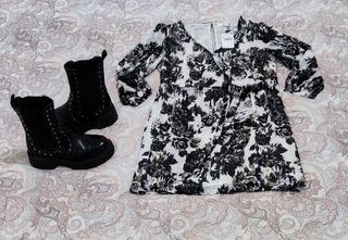 Vestido Mango Nuevo y botines 38
