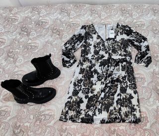 Vestido Mango Nuevo y botines 38