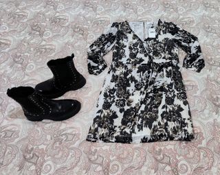 Vestido Mango Nuevo y botines 38