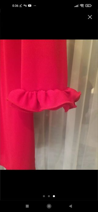 Blazer cárdigan roja punto 