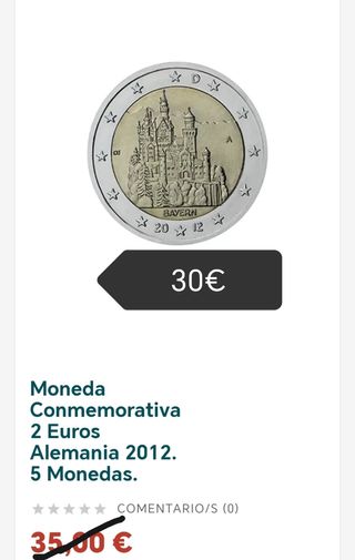 Monedas 2 euros Alemania