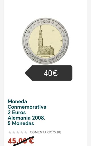 Monedas 2 euros Alemania