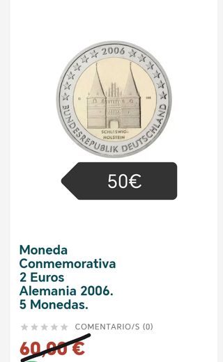 Monedas 2 euros Alemania
