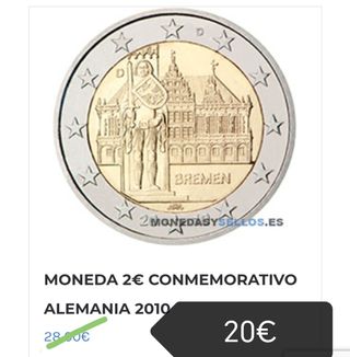 Monedas 2 euros Alemania