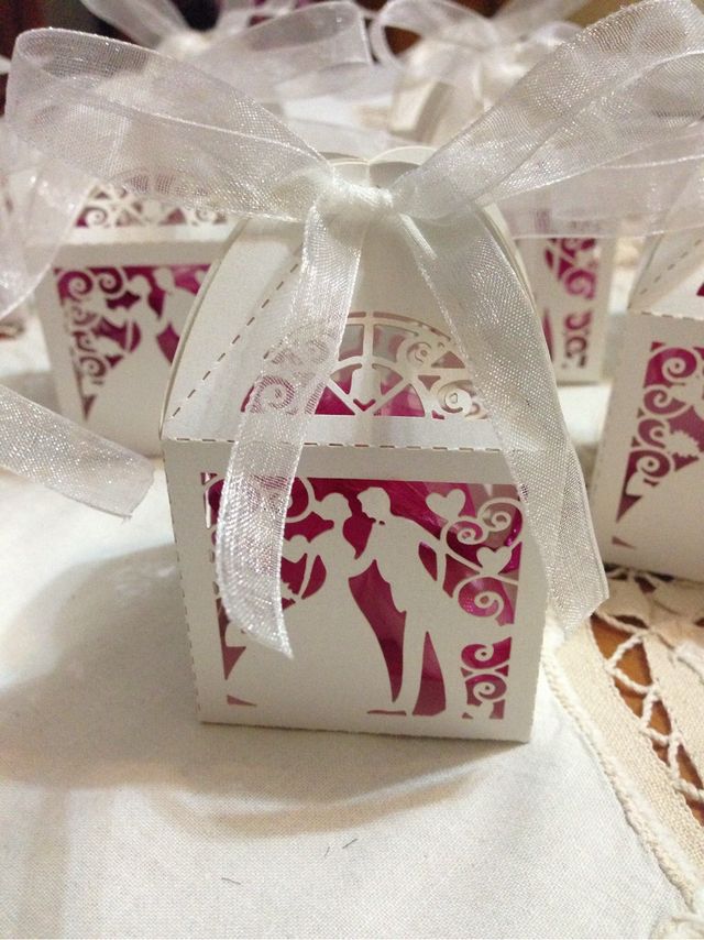 Scatoline portaconfetti matrimonio