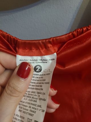 disfraz bombero chica