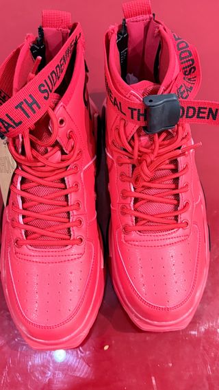 FUSHITON Zapatillas Altas de Moda para Hombre
