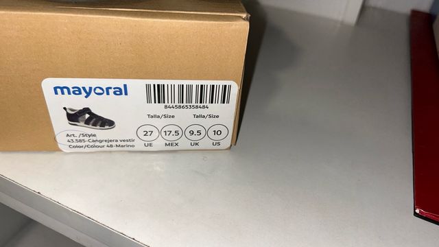 Chancleta cangrejera de niño