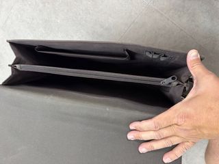 Maletín ejecutivo de tela y cuero