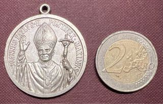 Medalla religiosa Juan Pablo II Valencia 1982