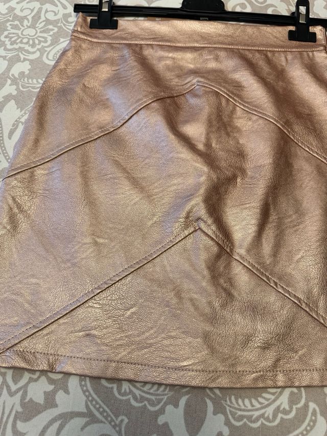 Minifaldas poli piel mujer XS 