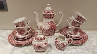 Juego de té y café de porcelana