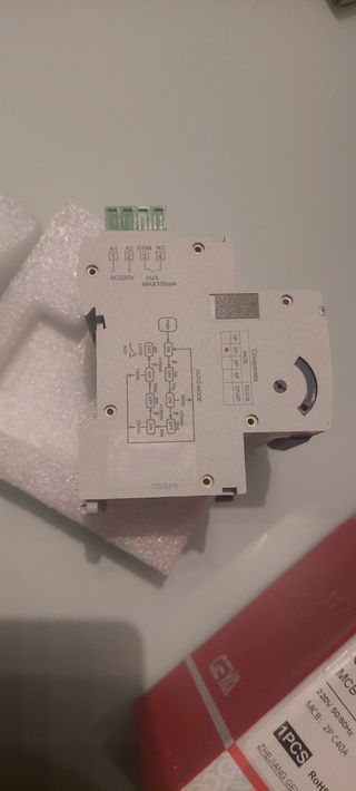 Termico 40a rearmable 