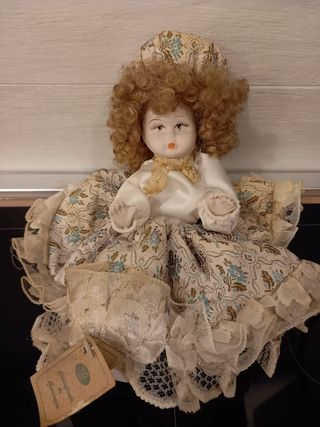 Bambole Ceramica Vintage 5 Pezzi Italy Capodimonte