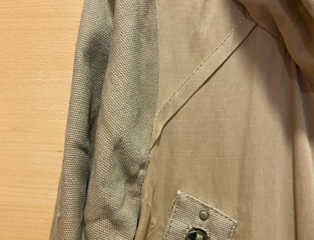 Chaqueta larga verde militar Zara