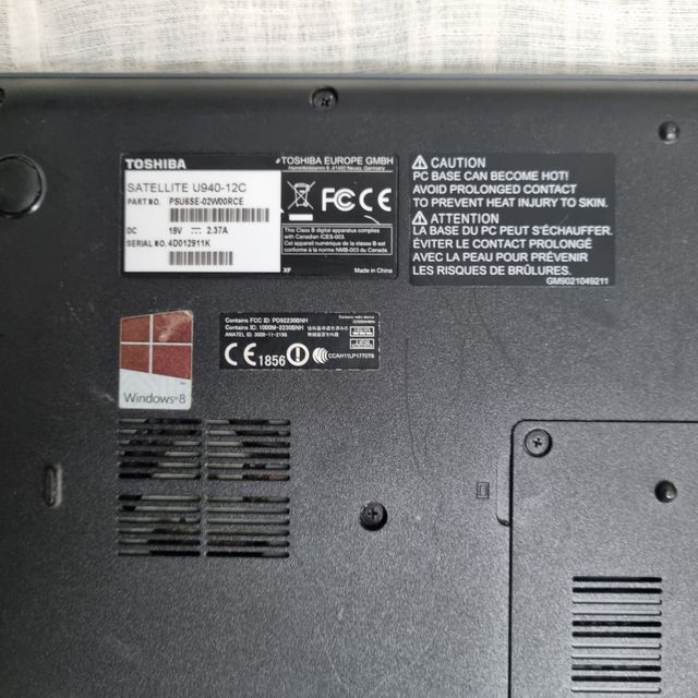 Laptop Portátil Toshiba Satellite u940