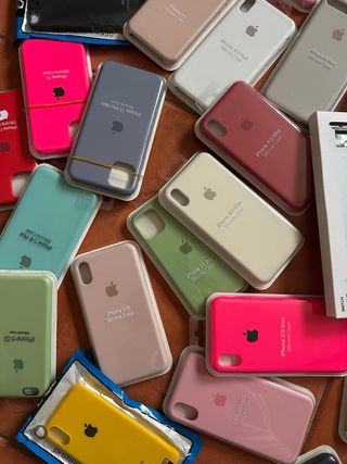Fundas iphone lote de 37 fundas aproximadamente