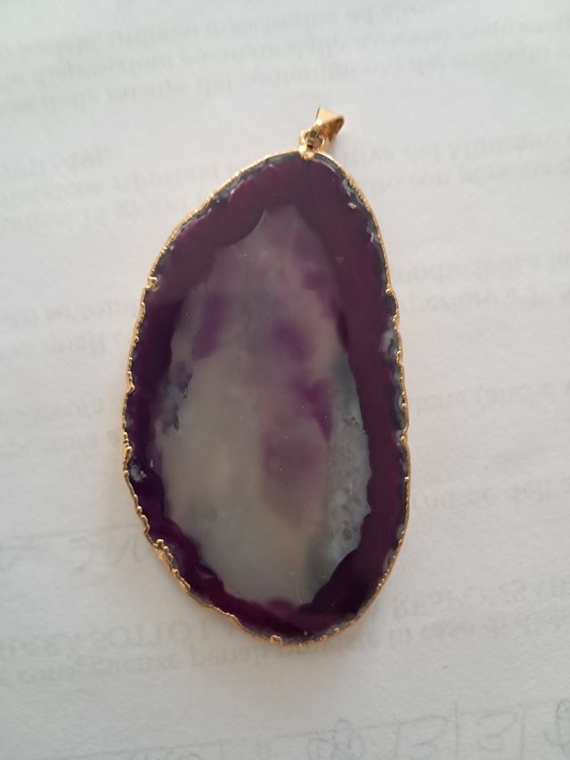 Ciondolo agata viola