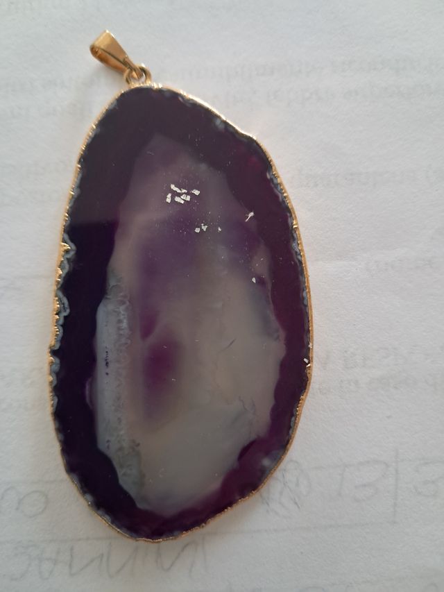 Ciondolo agata viola