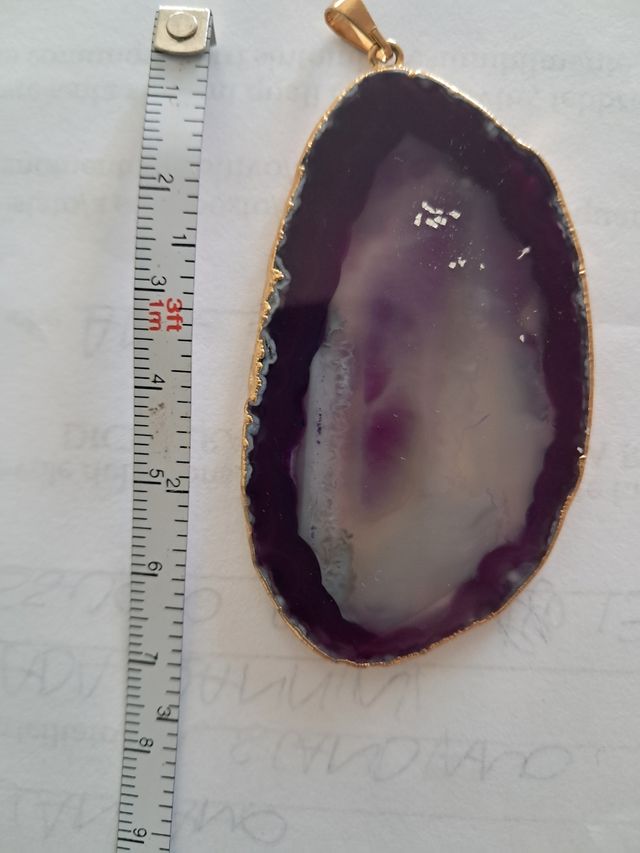 Ciondolo agata viola