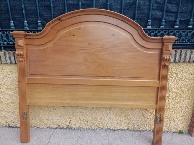 Testiera doppia in legno massello