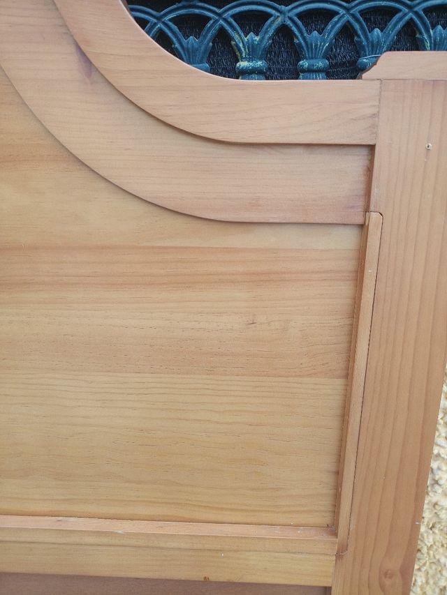 Testiera doppia in legno massello