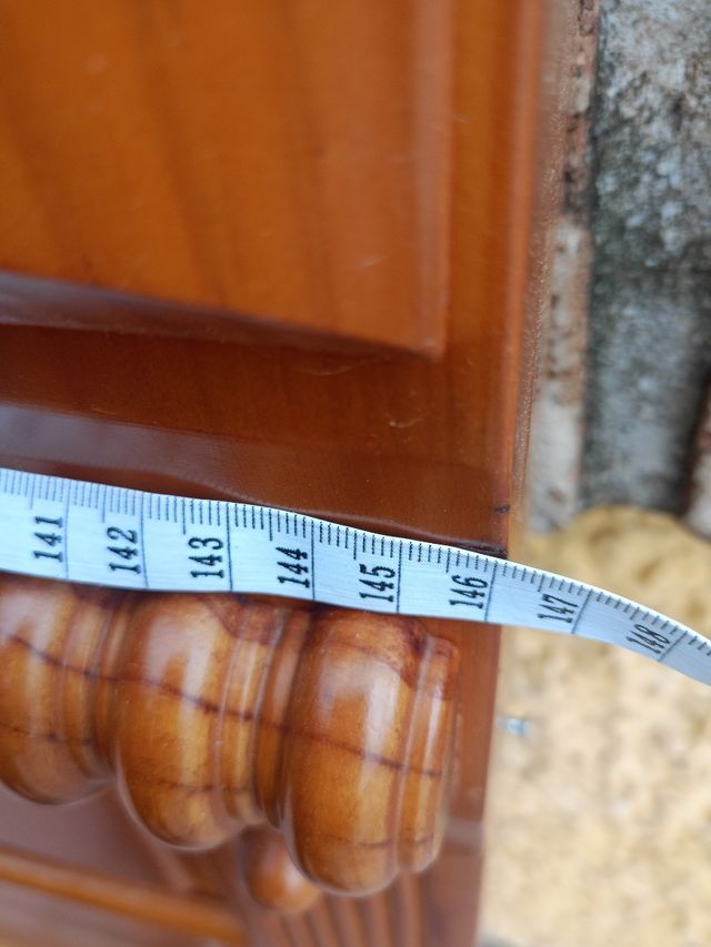 Testiera doppia in legno massello