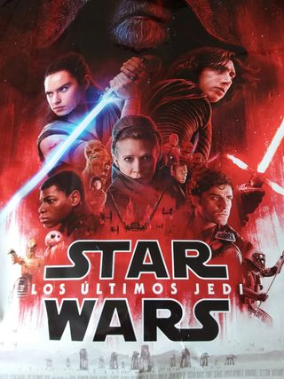 Poster cartelera  98x67 Star Wars Los Últimos Jedi