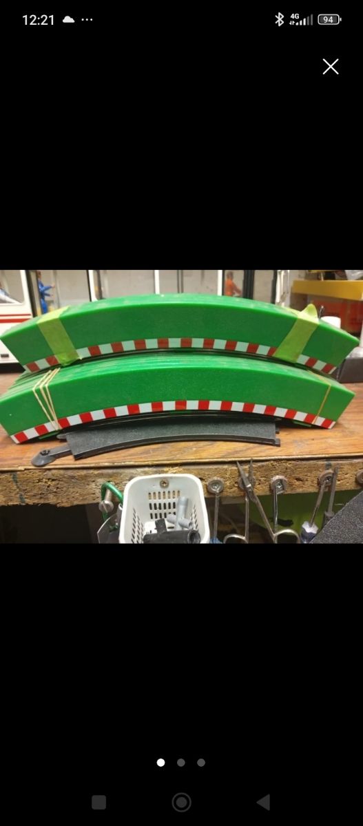 Circuito de un carril con rotondas