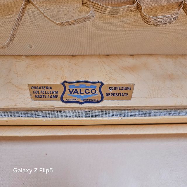 Scatola porta posate vintage