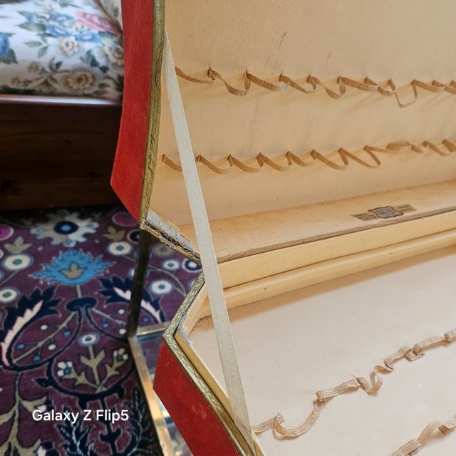 Scatola porta posate vintage