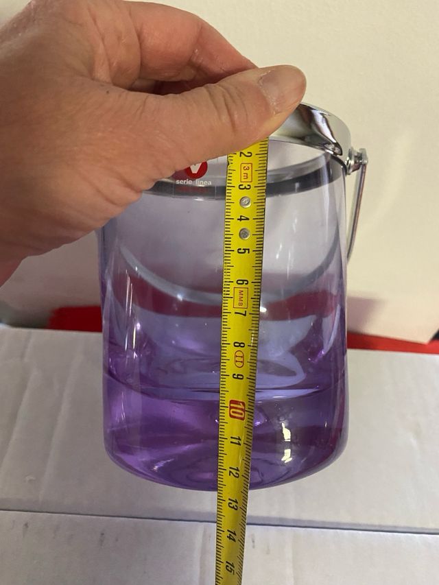 Secchiello ghiaccio in alessandrite col manico