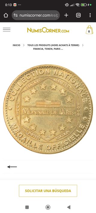 Medalla de Napoleón para coleccionista
