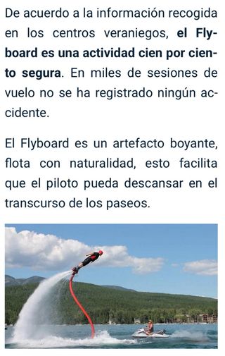Fly board 