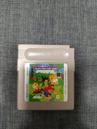 Bart simpsons escape from camp deadly Game Boy 