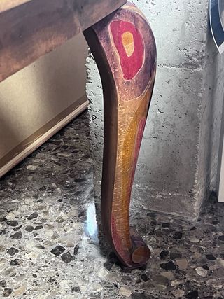 Mesa comedor antigua restaurada.Años 4050.