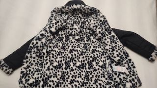 Casaca de menina de 10 anos de dupla face